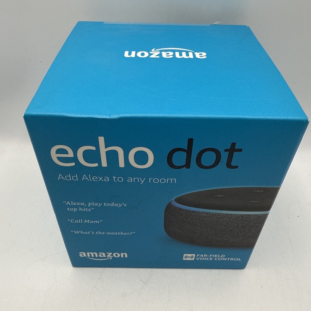 Amazon Echo Dot 3rd Generation w/ Alexa Voice Media Device - Charcoal BRAND NEW!